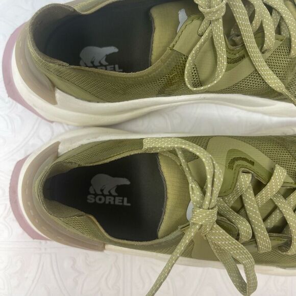 Sorels Olive Mauve Kinetic Rnegd Float Sport Fashion Sneakers Shoes Size 8 - Picture 5 of 7
